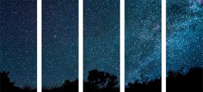 Quadri 5 pezzi – Via Lattea tra le stelle