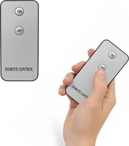 Set di 3 candele LED BRILLO LED/2xAA nere + telecomando