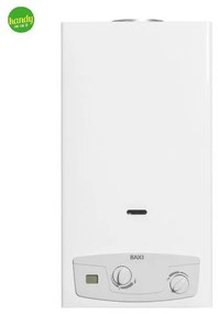 Scaldabagno a gas tiraggio naturale modello acquaproject blue lt14 met 24,4 kw BAXI