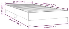 Giroletto Crema 90x200 cm in Tessuto