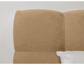 Letto matrimoniale imbottito beige rete inclusa 160x200 cm Kumo - Bobochic Paris