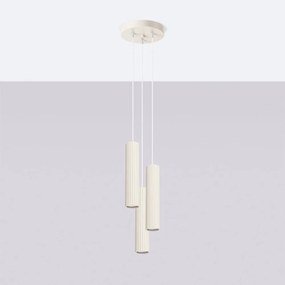 Lampadario color crema ø 19,5 cm Gleam – Sollux