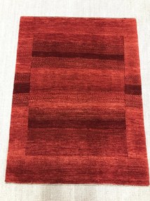 Loribaft Tappeto 100 x 130 Rosso (Iran) Annodato A Mano