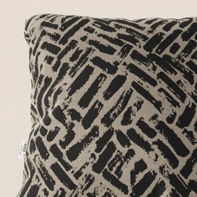 Brick cuscino geometrico disponibile in diversi colori realizzato in tessuto Idrorepellente tortora