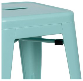 Set di sedie da bar turchese in metallo 2 pz (altezza della seduta 61 cm) – Ixia