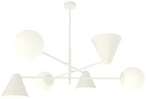 Lampadario a sospensione HERMES 6 White