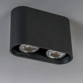 Faretto moderno nero - Ronda Duo