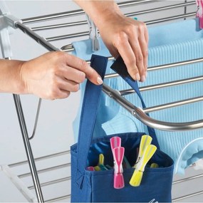 Cestino blu per appendere le mollette Peg - Wenko