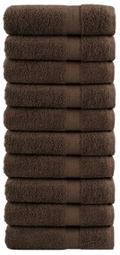 Asciugamani Da Bagno Solund 10 Pz Marroni 100x150cm 600gsm /