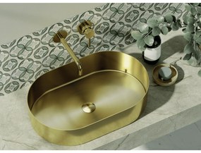 Lavabo D'Appoggio 55x35 Cm Karag "Jupiter" Oro