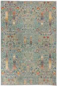 Samarkand Tappeto 200x290 Grigio (Pakistan) Annodato A Mano