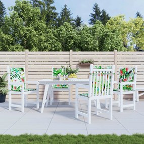 Cuscini Per Sedia Schienale Basso 4 Pz Multicolore İn Tessuto /