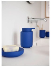 Tazza in gres blu per spazzolini da denti Ume - Zone