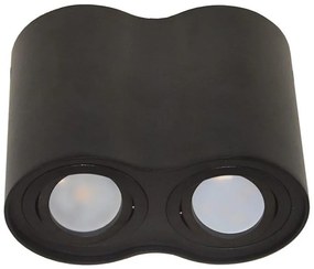 Faretto SIROCO 2xGU10/30W/230V nero