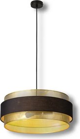 Osram - Lampadario a sospensione su cavo DECOR HORNET 3xE27/10W/230V Ø 50 cm nero/oro