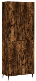Credenza rovere fumo  69,5x34x180 cm in legno multistrato