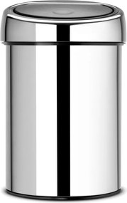 Bidone touch in acciaio color argento lucido 3 l Touch Bin - Brabantia