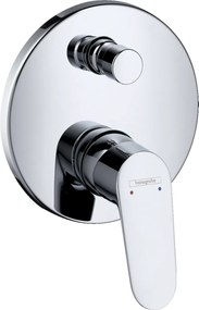 Set Esterno Miscelatore doccia a muro con valvola Antiriflusso senza parte incasso Cromo Focus 31946000 Hansgrohe