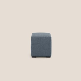 Cube pouf in tessuto morbido impermeabile T03 blu X