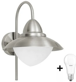 EGLO 83966 - Applique a LED da esterno SIDNEY 1xE27/8,5W - Lampadina LED GRATIS