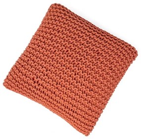Pouf cuscino rosso mattone in maglia - Bonami Essentials