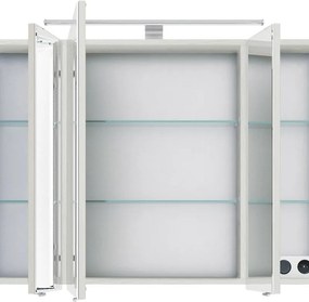 Specchio Contenitore Con Illuminazione PELIPAL legno caldo L 98 x H 70.3 x P 17 cm