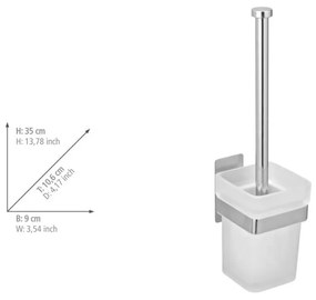 Scopino in vetro autoportante in argento lucido Genova - Wenko