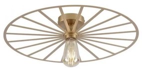 JUST LIGHT. 15636-60 - Plafoniera SPIKE 1xE27/40W/230V diametro 50 cm ottone