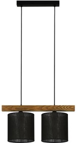 Brilagi - Lampadario a sospensione con filo FOREST 2xE27/15W/230V pino/nero