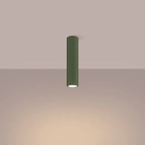 Sollux SL.1608 - Faretto KARBON 1xGU10/10W/230V 30 cm verde