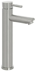 Miscelatore lavabo alto acciaio spazzolato e piletta click-clack York