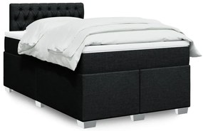 Giroletto A Molle Con Materasso Nero 120x200 Cm İn Tessuto /