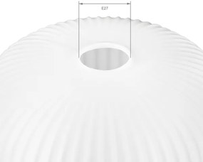 Paralume di ricambio per lampadario HARMA E27, 23 x 25 cm, bianco