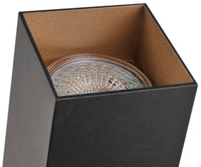 Faretto per sistema a binario SQUARE 1xGU10/10W/230V nero