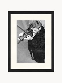 Foto incorniciata James Dean con with Camera