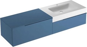Mobile bagno sospeso con lavabo L 170 x H 36 x P 51 cm avio per vasca a destra Ginevra