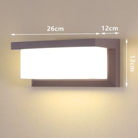 Brilagi - Lampada da parete LED per esterni con sensore BRICKY LED/12W/230V marrone IP54