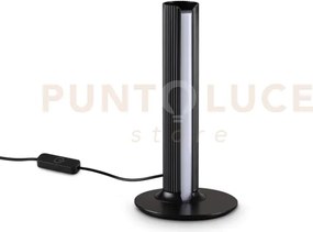 Dorica lampada da tavolo led 3000k 8w  1100 lm dimmerabile nero can...