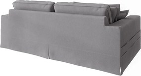 Divano grigio chiaro 236 cm Nora – Ropez