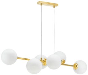 Lampadario a sospensione con filo 6xE27/35W/230V oro