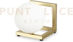 Angolo lampada da tavolo 1 luce attacco g9 in metallo ottone e sfer...