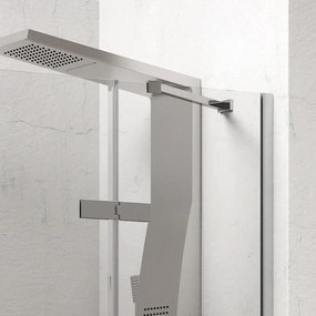 Doccia nicchia battente 170 cm con 2 laterali fissi | KT6000 - KAMALU