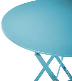 Set da balcone acciaio blu FIORI Beliani
