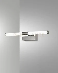 Ago applique cromo da specchio a led 3000k - 8w - 480 lm l.33,5cm ip44