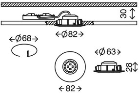 Briloner 7296-012 - Lampada da incasso LED dimmerabile/6,5W/230V IP23 cromo