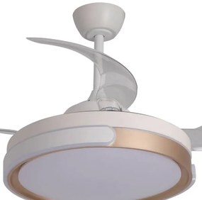 VENTILATORE 4 PALE PIEGHEVOLI LED 35W LEO