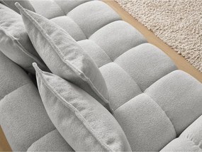 Divano grigio chiaro con rivestimento in ciniglia 278 cm Everest – Bobochic Paris