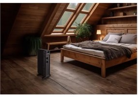 Sencor - Radiatore a olio con 7 elementi 600/900/1500W/230V nero