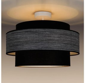 Lampadario a plafone GRACE 1xE27/60W/230V diametro 40 cm nero/grigio