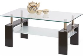 Tavolino DIANA 45x100 cm wenge/limpido